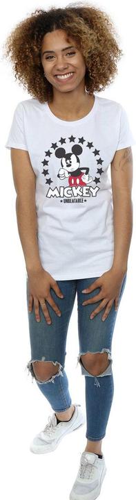 Actual product image Disney Womens/Ladies Mickey Mouse Unbeatable Cotton T-Shirt (XL)