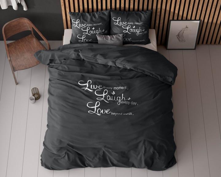 Produktbild Sleeptime Bettbezug Live, laugh and love (Duvetbezug, 200 x 220 cm)