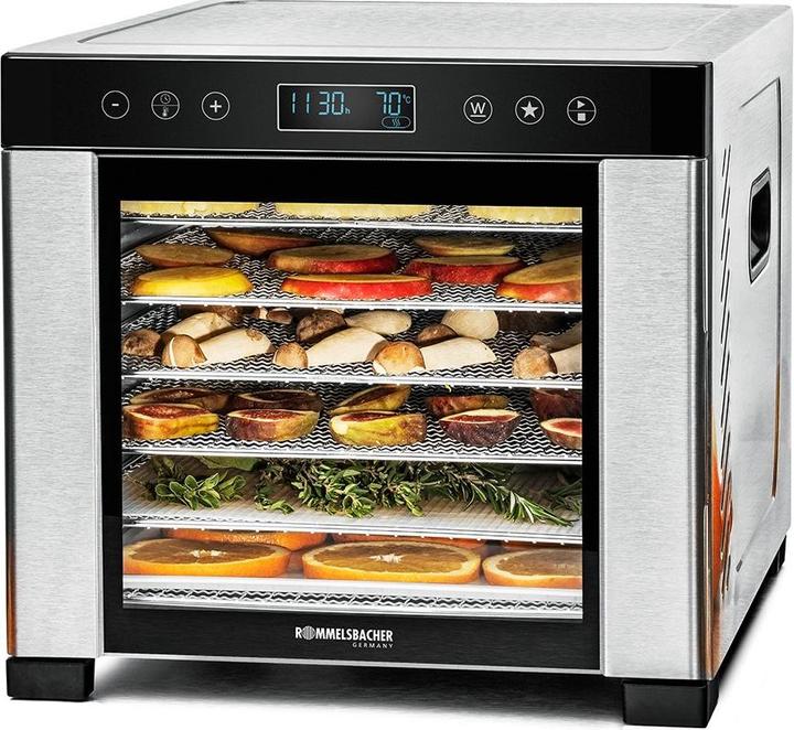 Actual product image Rommelsbacher D?rrautomat DA 950 (edelstahl/schwarz, 600 Watt, D?rrfl?che 30,5cm x 33cm pro Ebene)