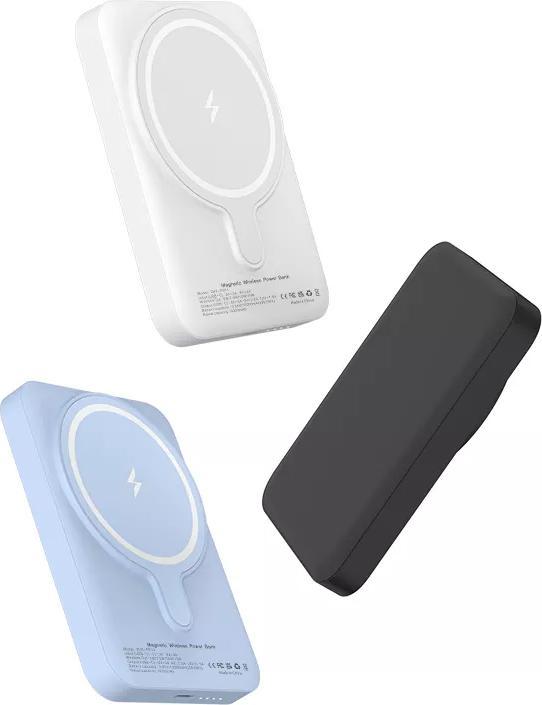 Image du produit PhoneLook Batterie externe portable sans fil 2 en 1 MagSafe support téléphone 15W Power Bank (5000mAh) (5000 mAh, 15 W)