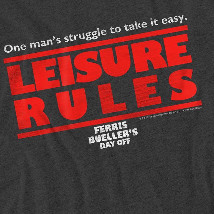 Produktbild Ferris Bueller´s Day Off Ferris Bueller's Day Off Leisure Rules TShirt (S)