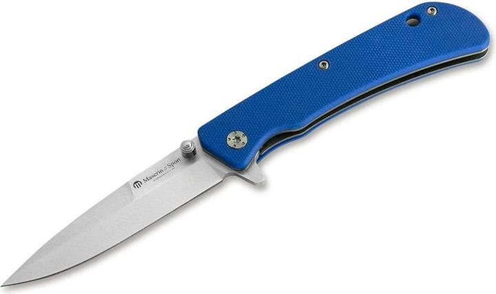 Maserin Couteau de sport Spearpoint Slim G10 Blue (7.50 cm)