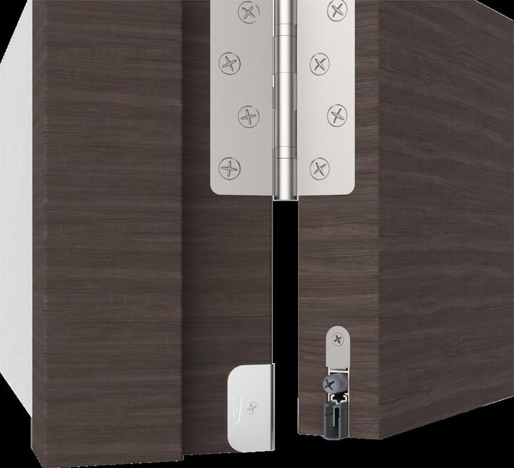 Produktbild Athmer Türdichtung Doppeldicht® M-12/35 1-392 1-seitig Länge 708 mm Aluminium silberfarben eloxiert Holz...