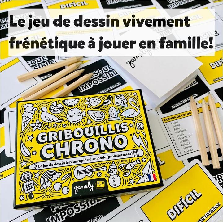 Image du produit Gamely GRIBOUILLIS CHRONO - Le jeu de dessin le plus rapide du monde (probablement) (Français)