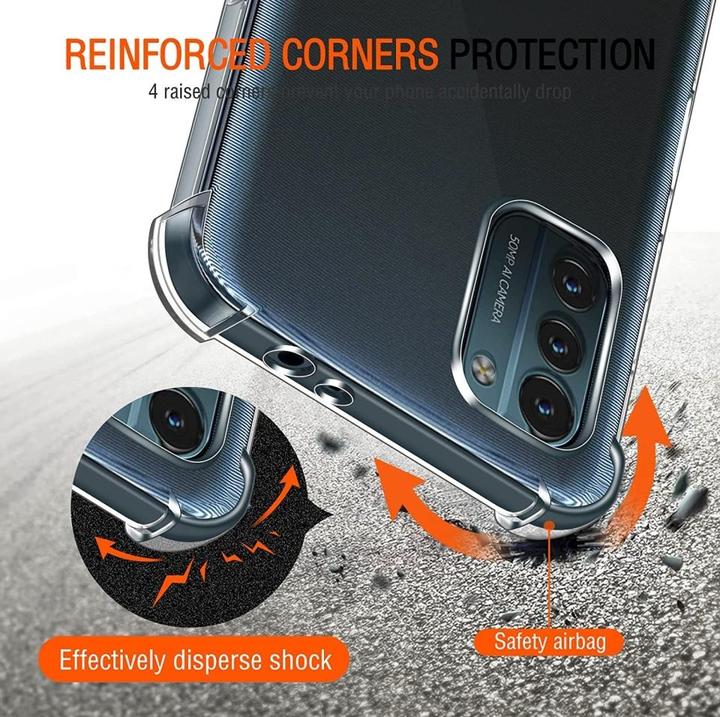 Actual product image Screenguard Crystal Soft Airbag Bumper (Nokia G21)