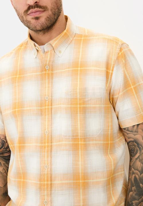 Image du produit Camel Active Kariertes Kurzarmhemd aus reiner Baumwolle (XXL)