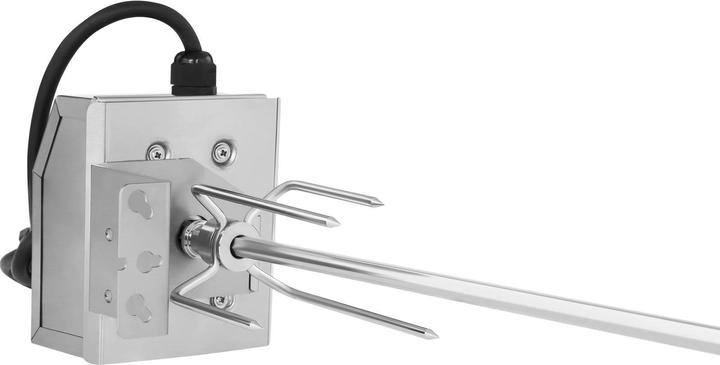 Produktbild Royal Catering Grillspiess mit Motor 10 kg Edelstahl Drehspiess Rotisserie universal Grillspiess