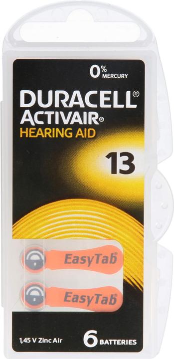 Actual product image Duracell Battery for hearing aids 13, 6 pcs. (6 pcs.)