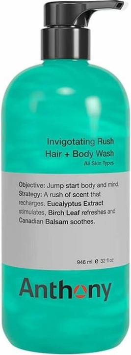 Produktbild Anthony Invigoration Rush Hair + Body Shampoo 946 ml (946 ml)