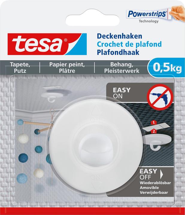 Actual product image tesa ceiling hook