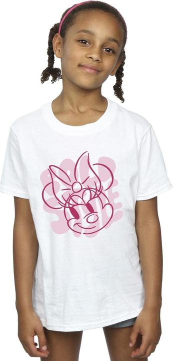 Actual product image Disney Girls Minnie Mouse Bold Style Cotton T-Shirt (140, 146)