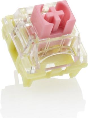 Actual product image Ducky TTC Gold Pink Switch, mechanical, 3-pin, linear, MX stem, 37g - 110 pieces