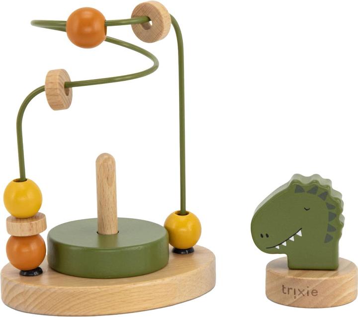Actual product image Trixie Baby Wooden motor skills loop dino