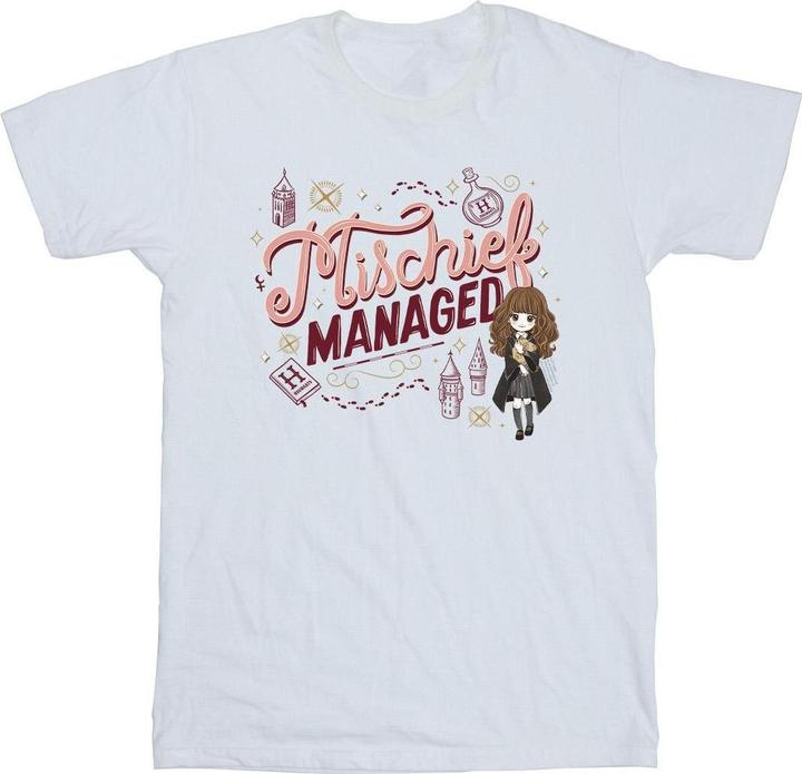 Actual product image Girls Mischief Managed Hermione Cotton T-Shirt (140, 146)