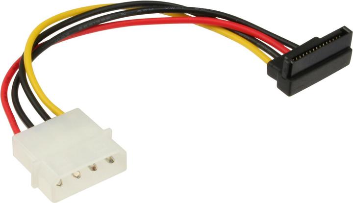 InLine SATA Stromadapterkabel an 4-Pol Molex gewinkelt unten