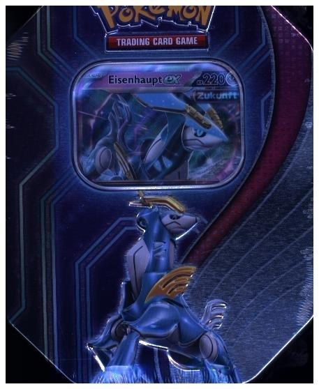 Actual product image Pokémon -Sammelkartenspiel: Tin-Box Paradox-Schicksale: Furienblitz-ex (German, Tin)