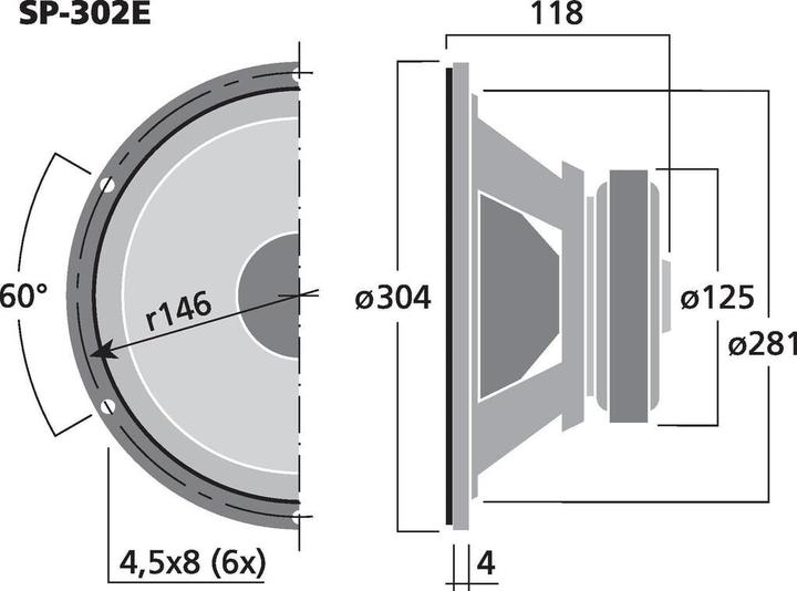 Image du produit Monacor Haut-parleur de basses (1 pièce)