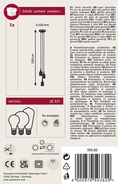 Immagine prodotto Paulmann Neordic Ketil (E27)
