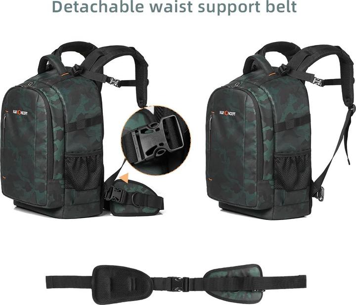 Actual product image K&F Concept Backpack 23L Nature Wander 06 (Camouflage) (Camera shoulder bag, 23 l)
