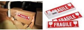 Actual product image Agipa Information label "FRAGILE", 60 x 190 mm, not removable