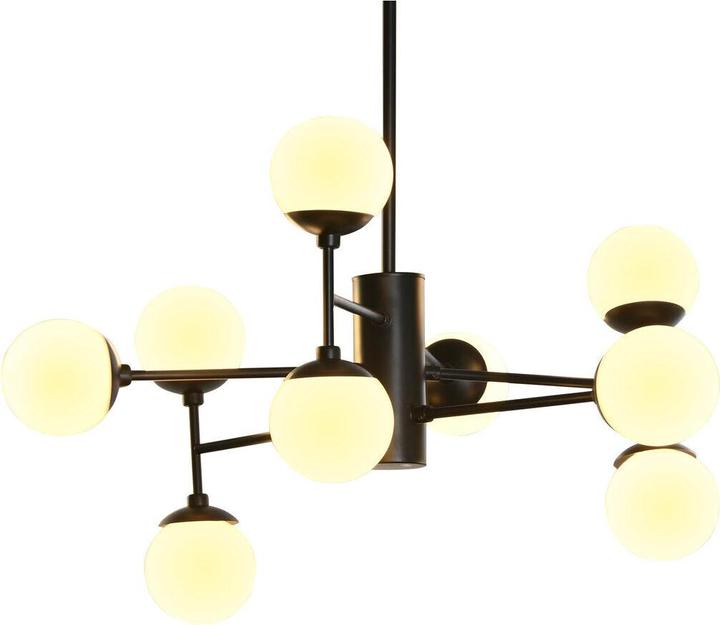 Produktbild DKD Home Decor Deckenlampe Kristall Schwarz (76.2 x 76.2 x 40.64 cm)