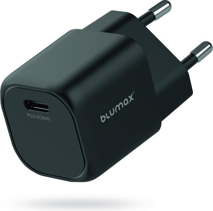 Produktbild Blumax GaN PD Wall Charger 5/12/15V 30W USB-Typ-C Black (30 W)