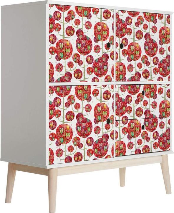 Image du produit Trenddeko Hiboux dans la forêt (100 x 50 cm)