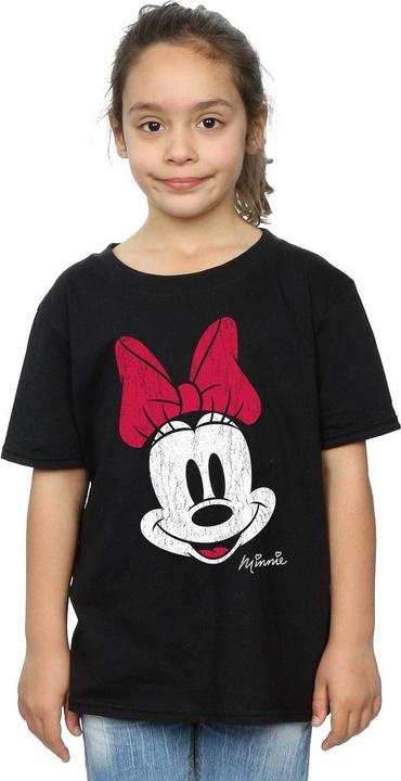 Immagine prodotto Disney Maglietta in cotone con volto di Minnie Mouse per bambine (152, 158)