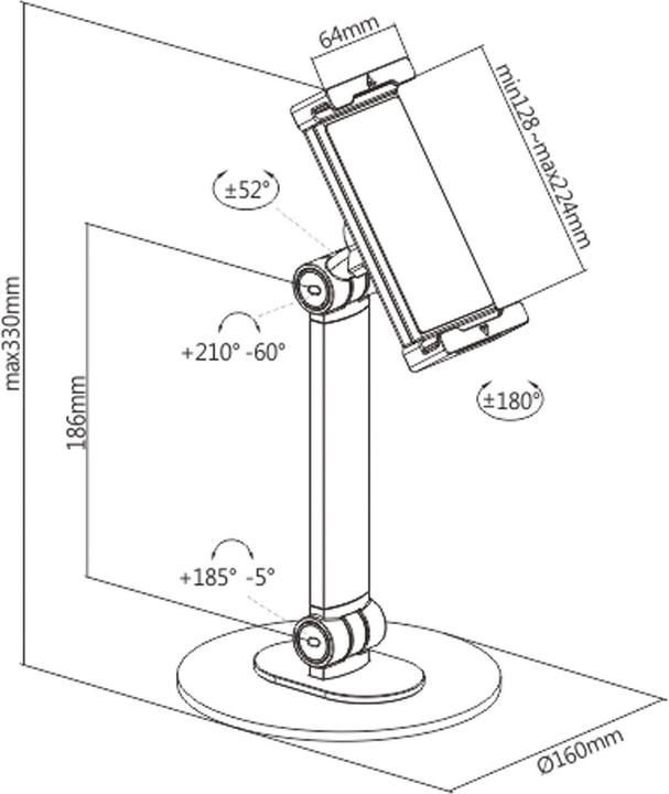 Productafbeelding Value Universele tablet tafelstandaard