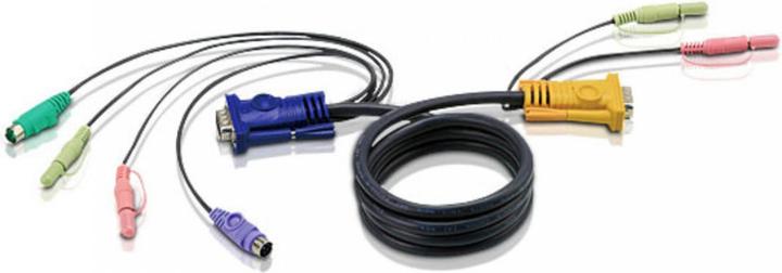 Image du produit Aten Câble PS/2 relié au commutateur KVM, 1,8m