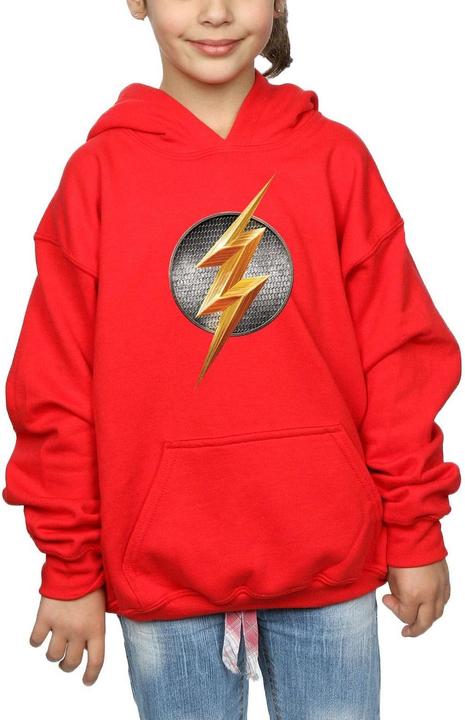 Image du produit - Sweat à capuche JUSTICE LEAGUE MOVIE FLASH EMBLEM - Fille (152, 158)