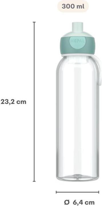Produktbild Mepal Wasserflasche Pop-Up Campus 500 Ml - Cool Blue (0.50 l)