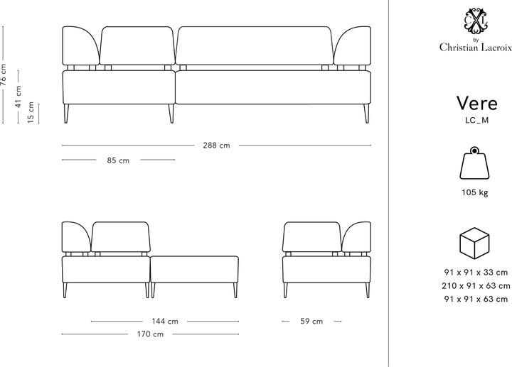 Produktbild CXL by Christian Lacroix Vere (Ecksofa)
