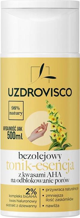 Actual product image Uzdrovisco Oil-Free Tonic-Essence With Aha Acids 150Ml (Tonic water, 150 ml)