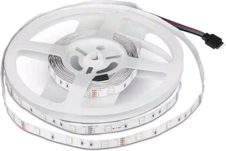 V-TAC VT5050 LED Streifen RGB Set SMD5050 300LED 2 x 5m Fernbedienung Adapter (RGB, 500 cm, Indoor)