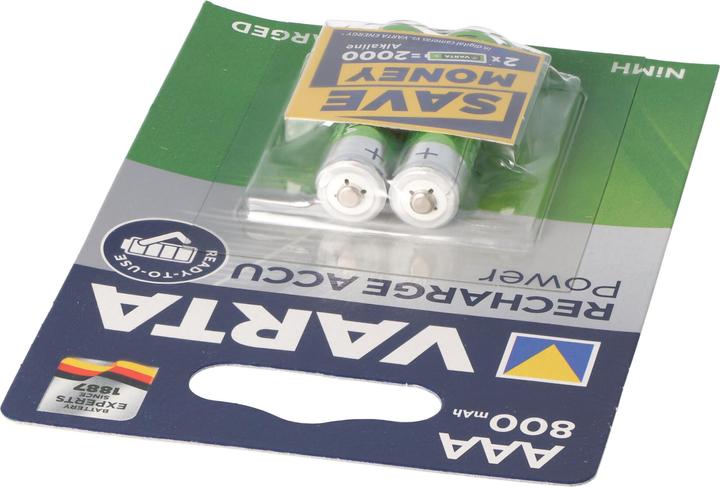Actual product image Varta Recharge Accu Power (2 pcs., AAA, 800 mAh)