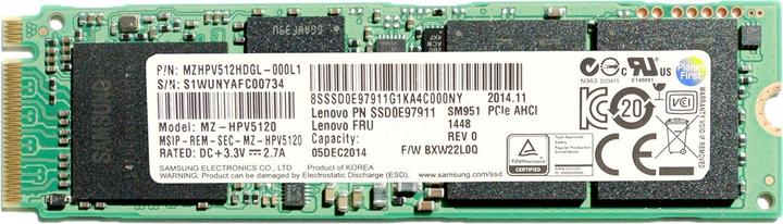 Actual product image Lenovo 4XB0K48502 (512 GB, M.2 2280)