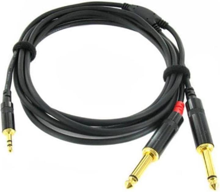 Produktbild Cordial CFY 1.5 WPP - Y-Adapterkabel 3.5mm Klinke - 2x 6.3mm Mono-Klinke (1.50 m, 3.5mm Klinke (AUX), 6.3mm Klinke (Jack))