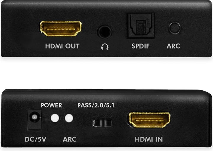 Immagine prodotto LogiLink Estrattore audio HDMI, 2CH/5.1CH, SPDIF, /60Hz