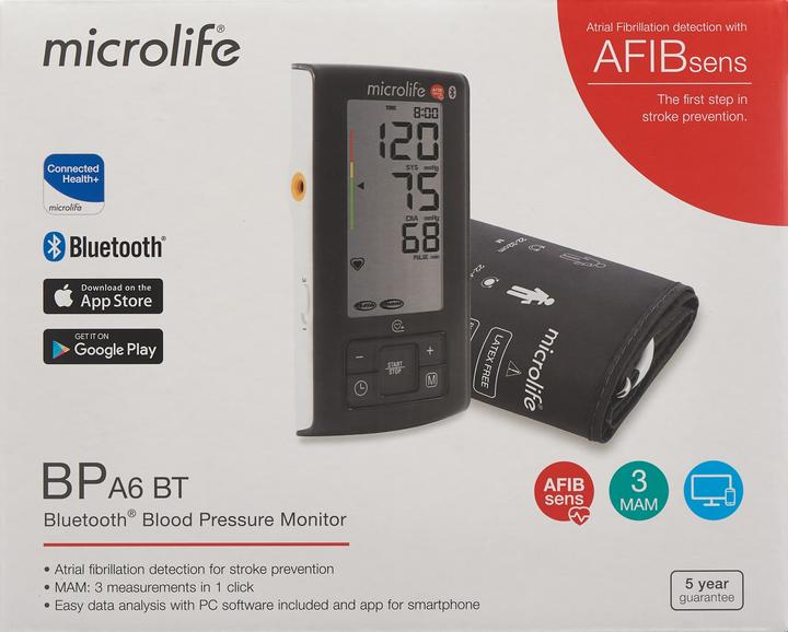 Actual product image Microlife Afib A6 (Blood pressure monitor upper arm)