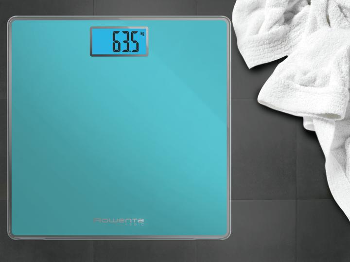 Produktbild Rowenta Classic BS1503 Square Turquoise Elektronische Personenwaage (160 kg)