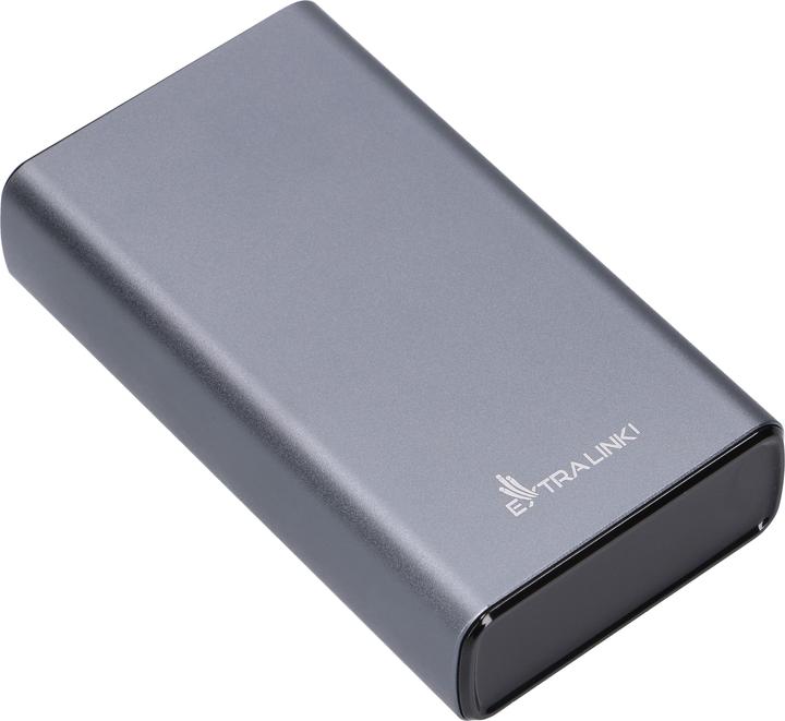 Image du produit Extralink EPB-126 20000mAh Srebrny | Banque de puissance | Power bank, 45W PD, USB-C (20000 mAh, 45 W, 74 Wh)