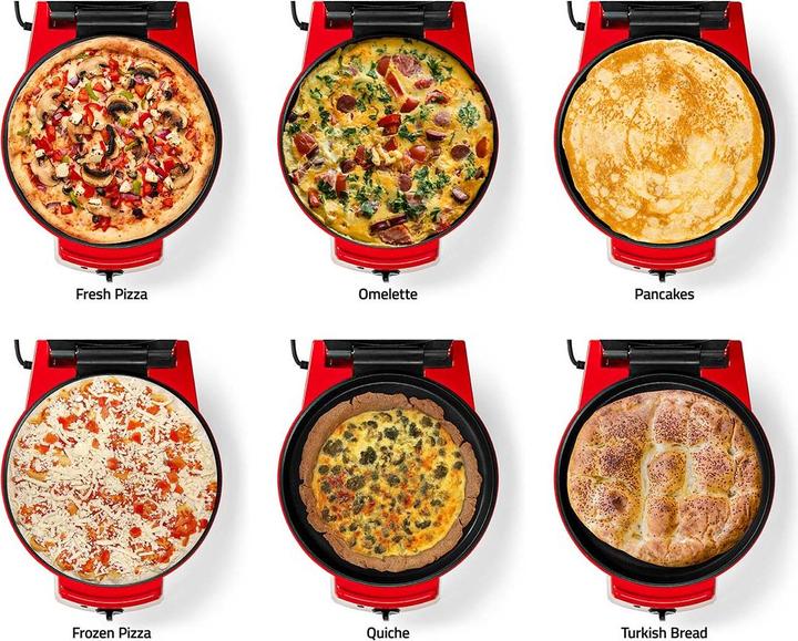 Image du produit Nedis FCPM100FRD Machine à pizza, aluminium (Prise UE)