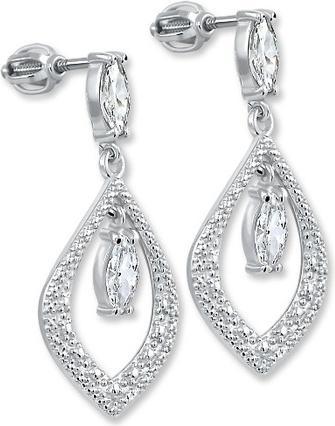 Produktbild Brilio Silver - Silver earrings with crystals 436 001 00412 04
