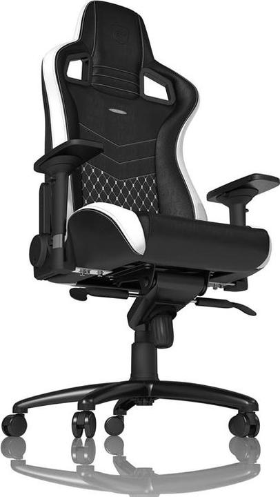 Produktbild noblechairs Gaming-Stuhl EPIC Echtleder-Gaming-Stuhl, Schwarz-Weiss-Rot