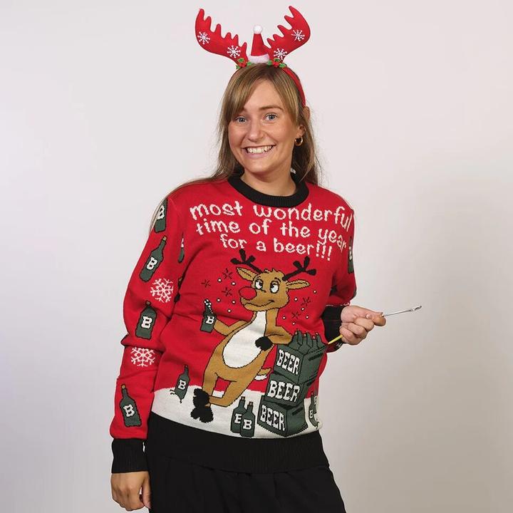 Immagine prodotto Christmas Sweats Il periodo più bello dell'anno per un maglione alla birra (XXL)