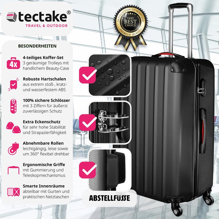 Produktbild tectake Hartschalenkoffer (90 l, L (90 - 115l))
