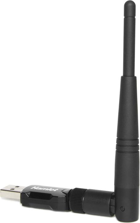 Immagine prodotto Hamlet Adattatore USB Wi-Fi 600Mbps Dual Band 5GHz + 2.4GHz standard 802.ac con antenna rimovibile (USB)