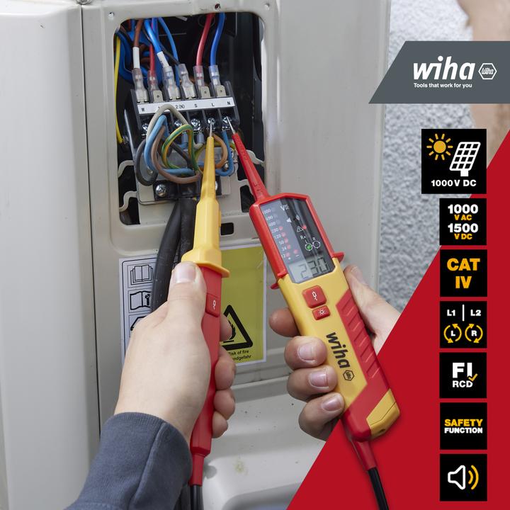 Actual product image Wiha Voltage and continuity tester (CAT IV 600V, CAT III)