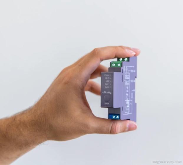 Actual product image Shelly Pro 2 (Switch actuator)